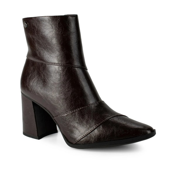 Dakota Bota Dakota Ankle Boot Feminina Salto Bloco Caf&eacute; Review