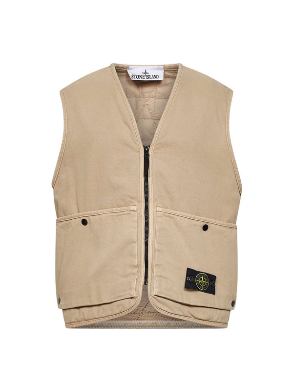 D'aniello Boutique STONE ISLAND Gilet in cotone biologico Panama deserto Recensioni