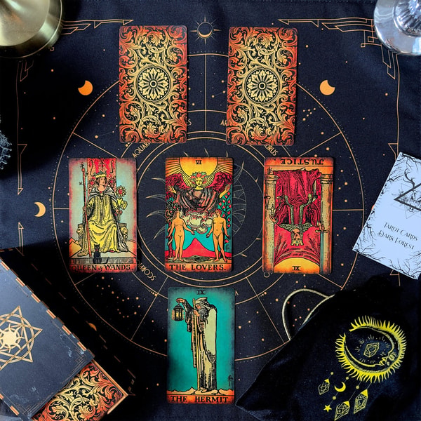 Dark Forest Tarot Cards Smith-Waite Tarot Borderless Vintage Review