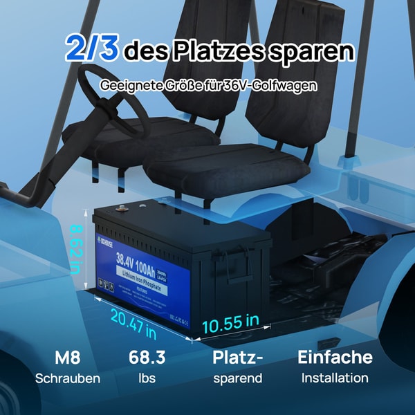 DC HOUSE 36V 100Ah 2.0 LiFePO4 Batterie Bewertungen