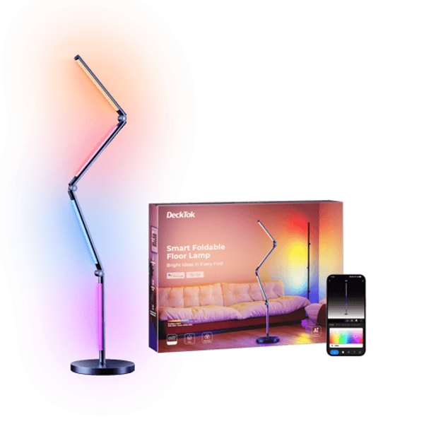 DeckTok Foldable Floor Lamp Review