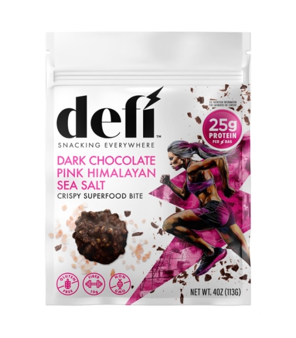 DEFI Snacks Dark Chocolate Pink Himalayan Salt Crispy Superfood Bite Reviews
