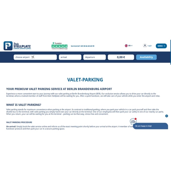 Dein Stellplatz Valet Service Bewertung