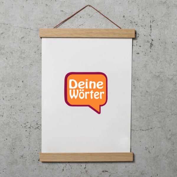 Deine W&ouml;rter Posterleiste Eichenholz Bewertung