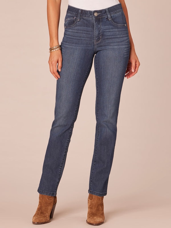 Democracy Clothing "Ab"solution Indigo High Rise Straight Leg Jeans Review