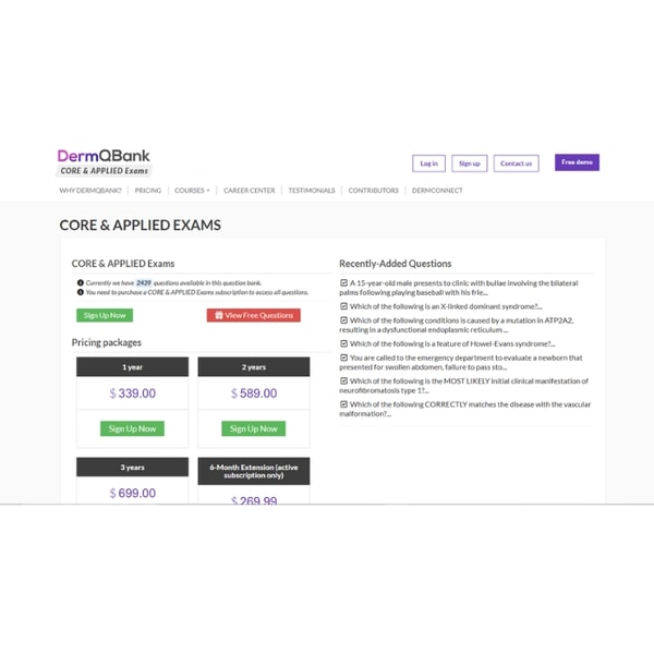 DermQBank Core & Applied Exams QBank Review