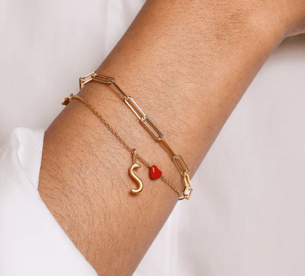 Design Letters Chunky square link chain large bracelet - Gold plated Review