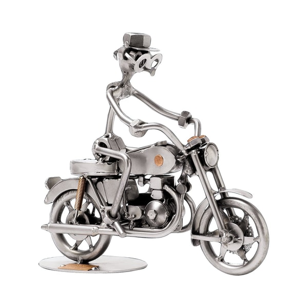 Design och Handelshuset Metallfigur - Motorcykel - Man p&aring; motorcykel Recension