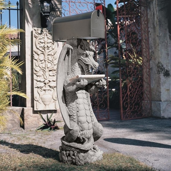 Design Toscano Review: Design Toscano Zippy the Dragon Mailbox Post Sleeve Statue Reviews