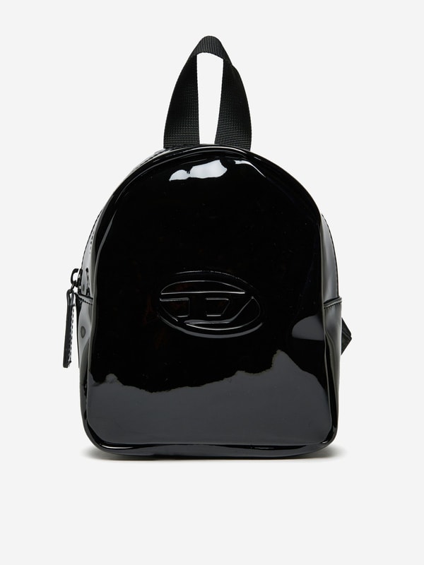 Designer Childrenswear Diesel Girls Embossed Logo Backpack in Black Review