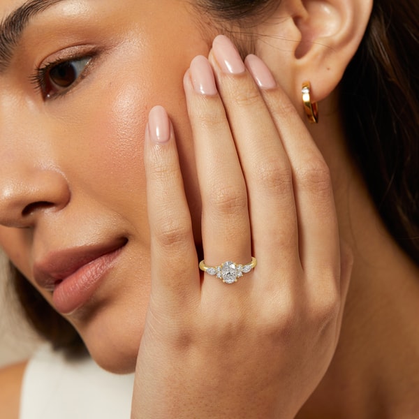 Diamonds Factory Floral Diamond Accent Engagement Ring Review