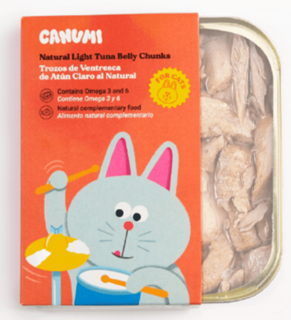 DierenwinkelXL Canumi - Geelvintonijn Buikstukjes In Blik voor katten, 120gr Beoordeling