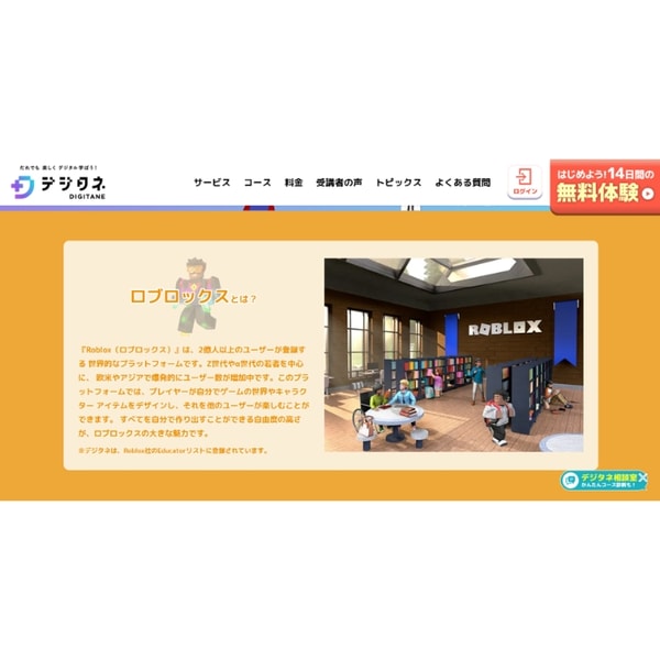 Digitane ロブロックスコース レビュー