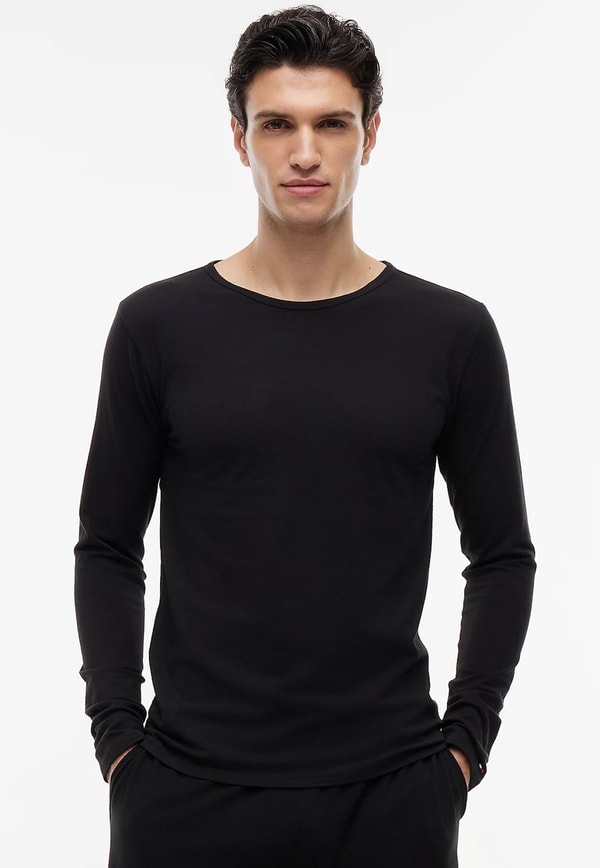 Dimenno.nl Tommy Hilfiger 3-pack T-shirts lange mouw zwart Beoordeling