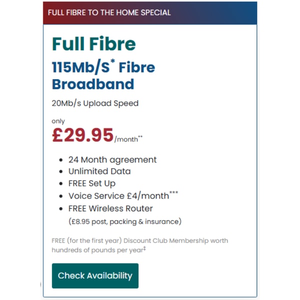 Direct Save Telecom Full Fibre 115Mb/s Review