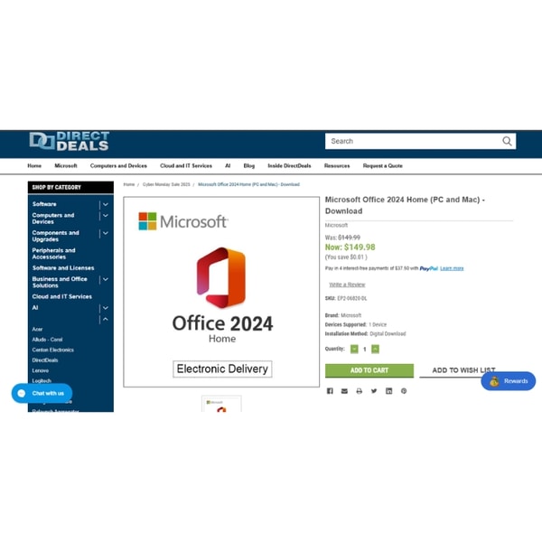 DirectDeals Microsoft Office Home 2024 Review