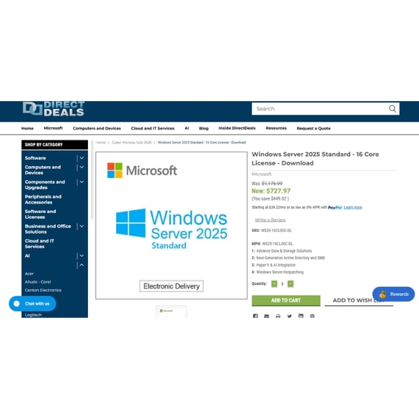 DirectDeals Windows Server 2025 Review