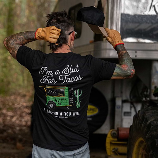 Dirty Cowboy Slut For Taco's Men's T-Shirt Reviews