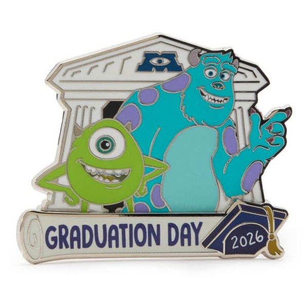 Disney Store Sulley and Mike Graduation Day 2026 Limited Release Pin Review