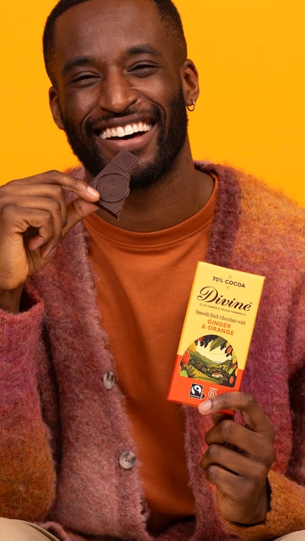 Divine Chocolate 70% Dark Chocolate with Ginger & Orange Reviews