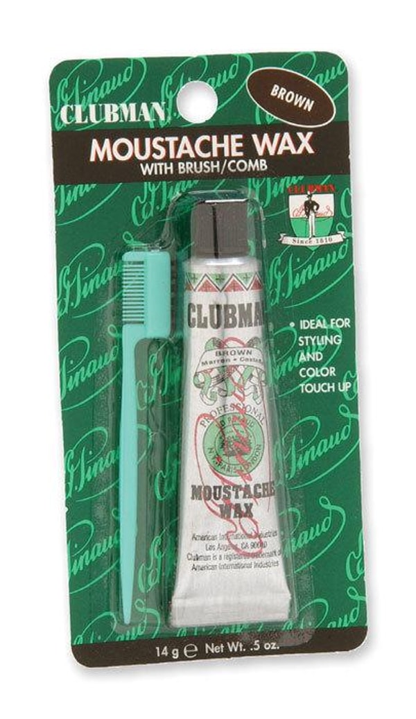 diy hair company Pinaud Clubman Moustache Wax Review