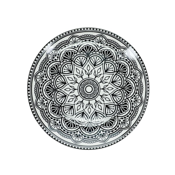Dollar Tree Black and White Mediterranean Pattern Plate Review