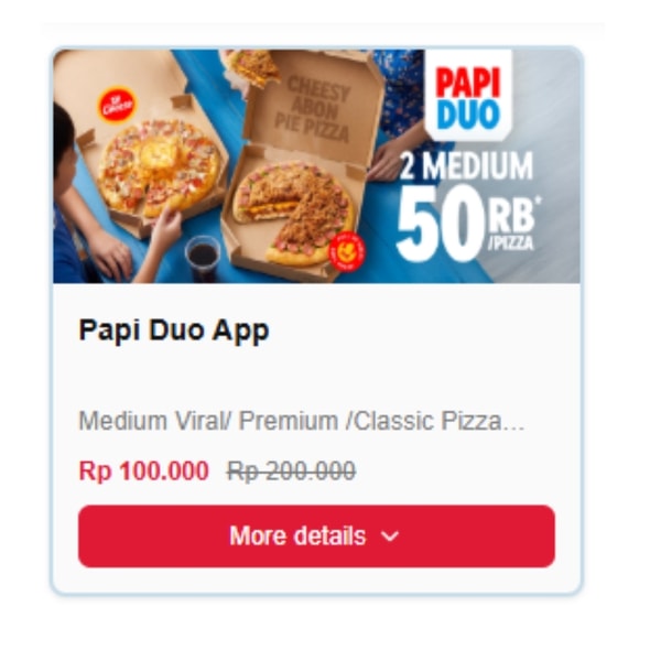 Ulasan Domino's Pizza Papi Duo