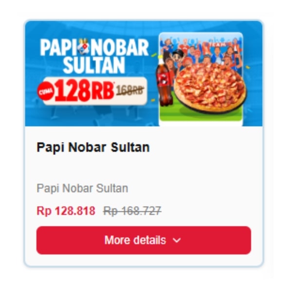 Ulasan Domino's Pizza Papi Nobar Sultan