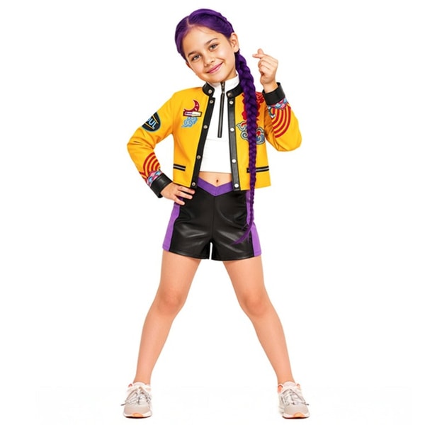 Don Disfraz Disfraz de Cantante K-Pop Lila para ni&ntilde;a rese&ntilde;a