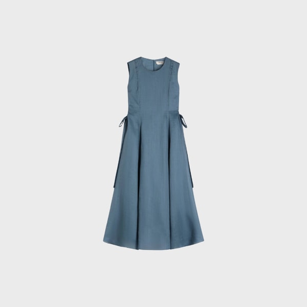 Donna 1981 S' MAX MARA Abito lungo smanicato in rami&egrave; con coulisse Avalia&ccedil;&atilde;o
