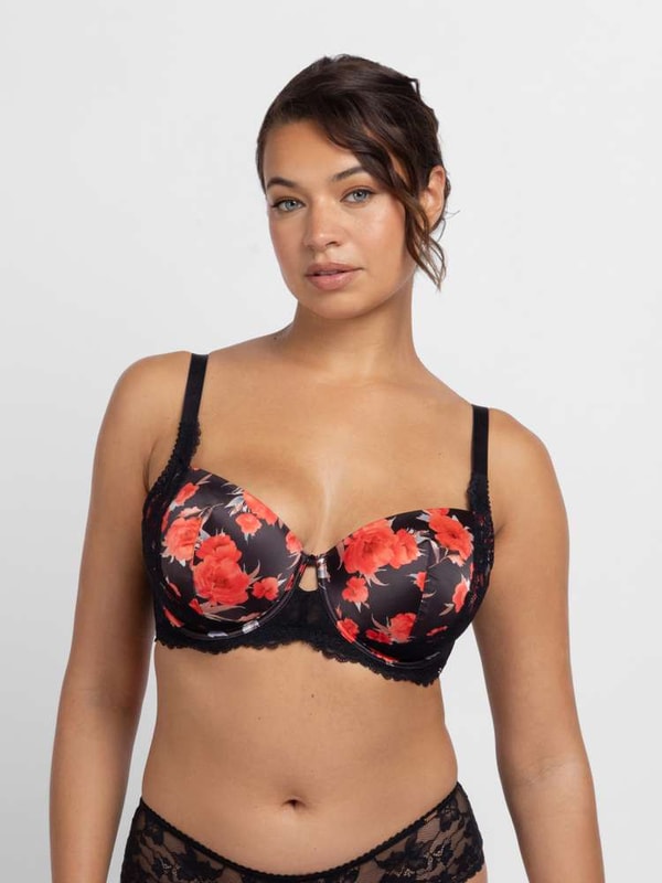 Dorina Floral Padded Demi Bra Review