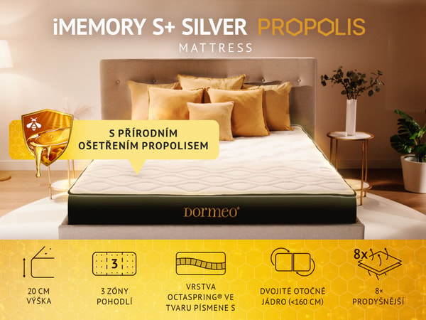 Dormeo iMemory S+ Silver Propolis Recenze