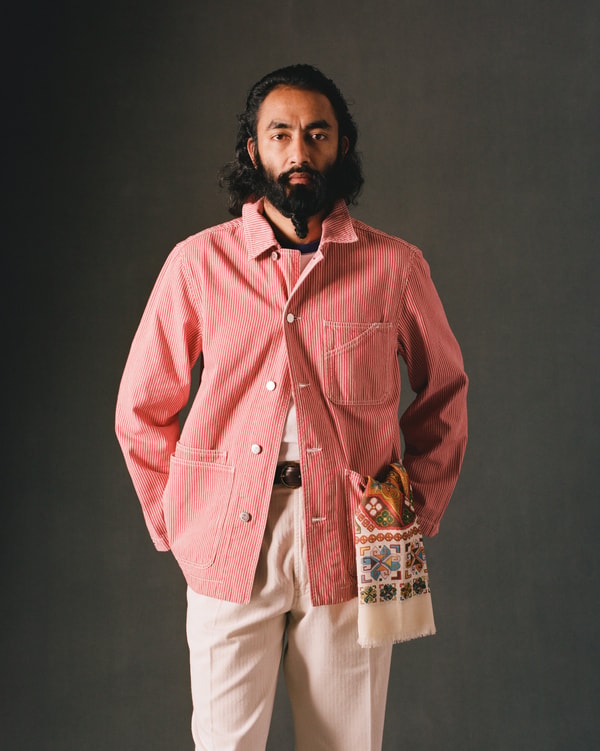 Drake's Red Stripe Cotton Fatigue Jacket Review