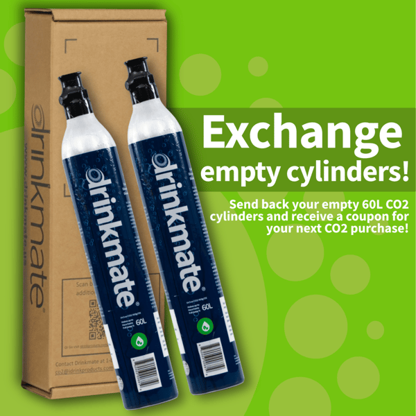 Drinkmate CO2 Refill Carbonator Cylinders 60L - 2 Pack Review