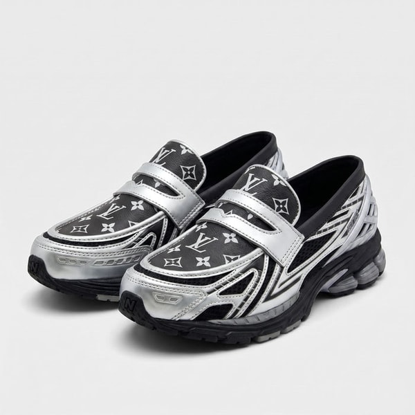 Drippy Silver Black LV New Balance 1906L Loafers Review