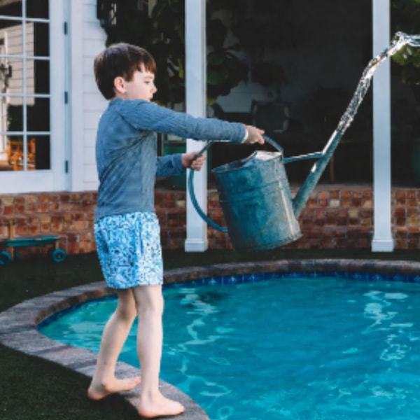 Timo and Violet Duck Swim Short - Blue Coral Reef Review