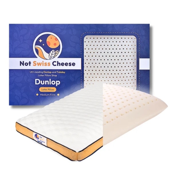 Not Swiss Cheese Dunlop Medium Support Queen Size Latex Foam Pillow Review