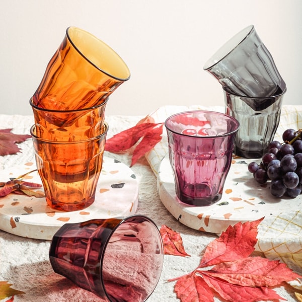 Duralex Glassware Review: Duralex Glassware Le Picardie Mixed and Colored Glasses Reviews