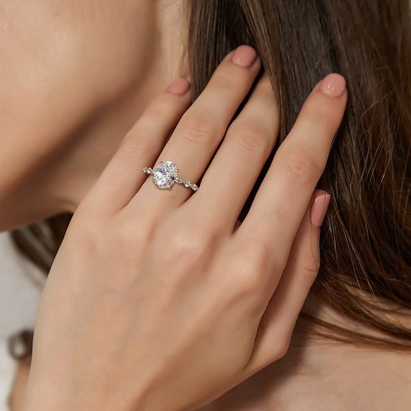 Eamti Jewelry 3CT Oval Cut Promise Ring Review