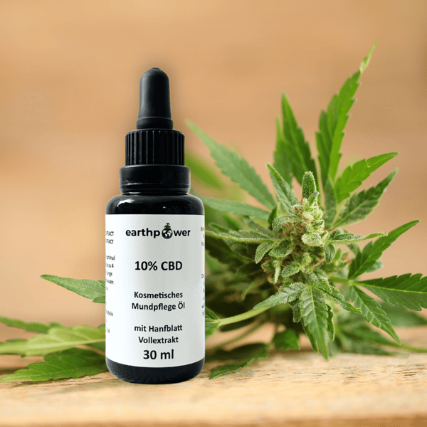 Earthpower Kosmetisches CBD Mundpflege&ouml;l 10% mit Bewertung