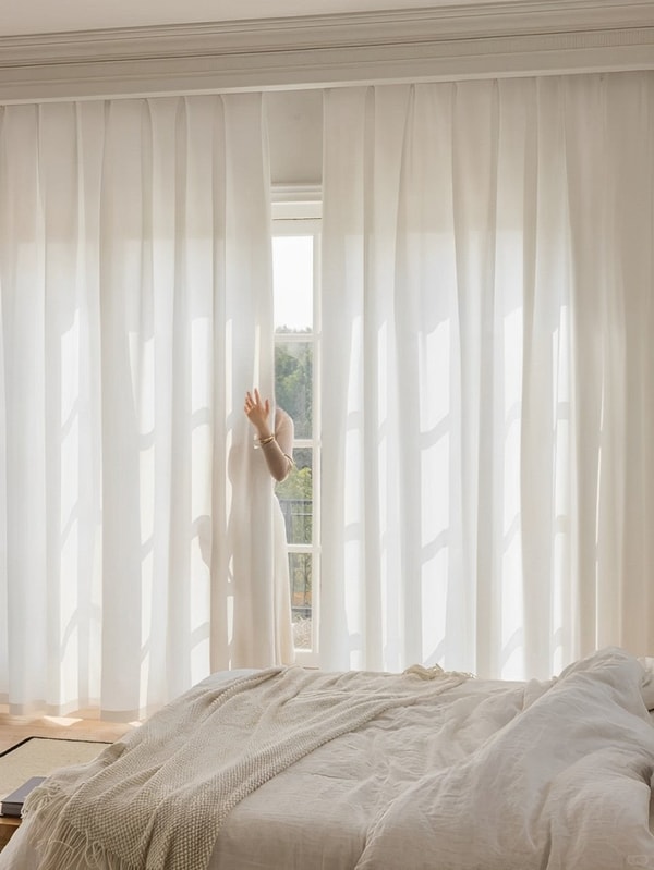 EaseEase Curtains Privacy White Sheer Curtain Review