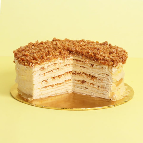 Ulasan Eat Cake Today Almond Salted Caramel Mille Crepe