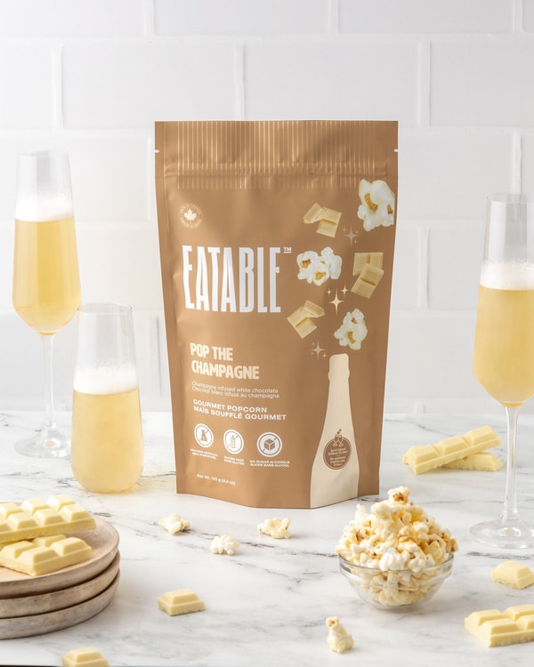 EATABLE Pop the Champagne (125g) White Chocolate "Popping" Kettle Corn Reviews