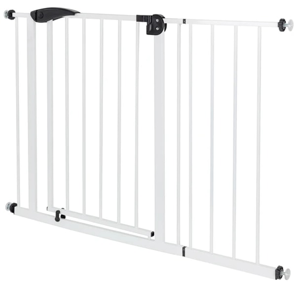 ECD Germany T&uuml;rschutzgitter Wei&szlig; 105-115 cm aus Metall Bewertung