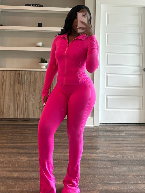 Echoine Shape Jacket & Flare Pants Activewear Set Review
