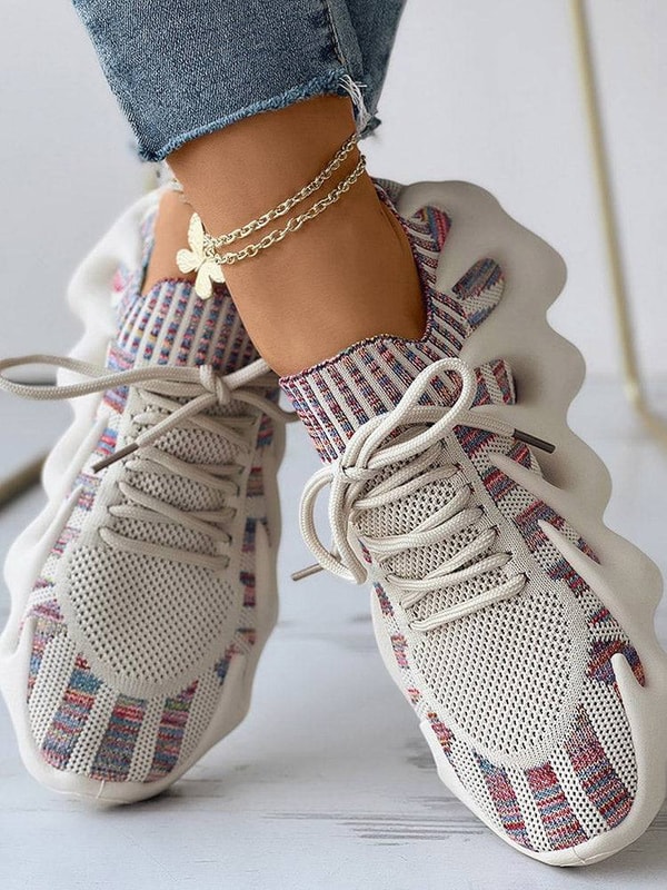 Echoine Lace-up Knit Breathable Sneakers Review