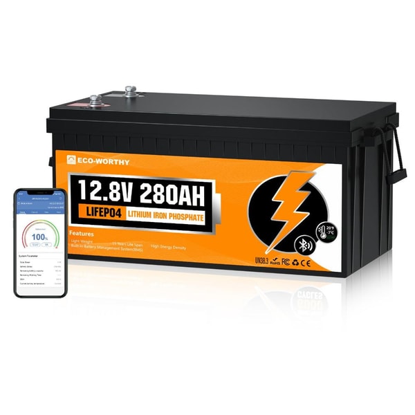 ECO-WORTHY 12V 280Ah LiFePO4 Batterie Bewertung