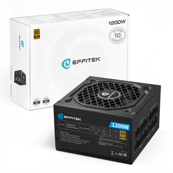 EFFITEK Gold Series ATX 3.1 Power Supply (80 PLUS Gold) - 1200 Watt Review