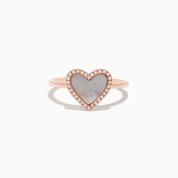 Effy Jewelry Review: Effy Jewelry 14K Rose Gold Diamond Heart Ring Reviews