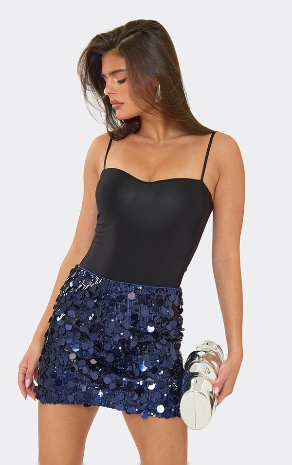 EGO Shoes Mid Rise Sequin Mini Skirt Review